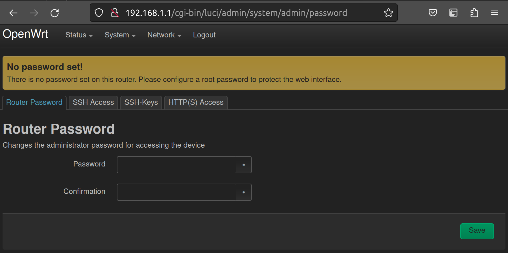 openwrt-root-password